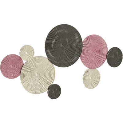 ARRIGONI Set De Decoration Murale Design Disques 8 Disques Metalliques Multicolore - Publicité ARRIGONI Set De Decoration Murale Design Disques 8 Disques Metalliques Multicolore - Publicité