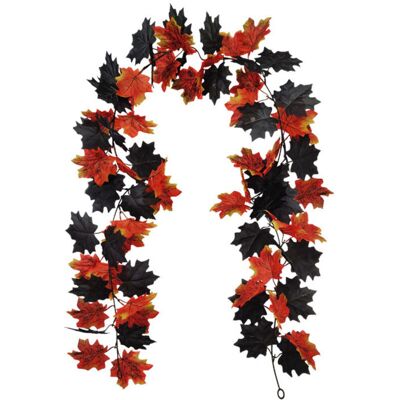 URSUS Décoration D'Halloween, Fleurs Artificielles D'Intérieur Pour La Maison D'Halloween, Rotin De Feuille D'Érable D'Halloween (rouge) - Publicité URSUS Décoration D'Halloween, Fleurs Artificielles D'Intérieur Pour La Maison D'Halloween, Rotin De Feuille D'Érable D'Halloween (rouge) - Publicité