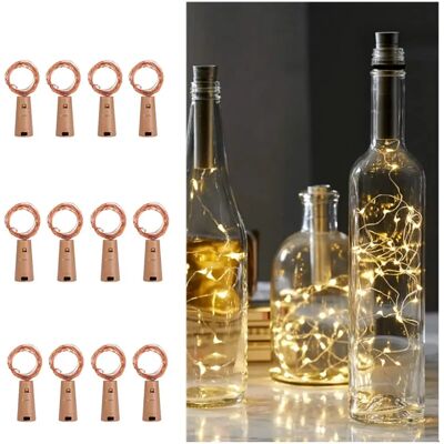 FORTUNEVILLE Guirlande Lumineuse À Piles Pour Bouteilles, 2 M, 20 Led, En Liège, Pour La Décoration Intérieure Et Extérieure De Fêtes, Mariages, Noël. Publicité FORTUNEVILLE Guirlande Lumineuse À Piles Pour Bouteilles, 2 M, 20 Led, En Liège, Pour La Décoration Intérieure Et Extérieure De Fêtes, Mariages, Noël. Publicité