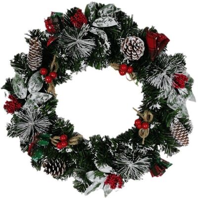 URSUS Couronne D'Automne De 16 Pouces Pour Porte D'Entrée, Couronne D'Automne Artificielle Avec Pommes De Pin Et Baies, Décoration D'Automne De Noël Pour Fenêtre Murale Intérieure Et Extérieure - Publicité URSUS Couronne D'Automne De 16 Pouces Pour Porte D'Entrée, Couronne D'Automne Artificielle Avec Pommes De Pin Et Baies, Décoration D'Automne De Noël Pour Fenêtre Murale Intérieure Et Extérieure - Publicité