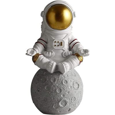 ALVIOR Statue Astronaute - Sculpture Résine Décor Bureau Maison Bureau Éducatif Enfant - Or Argent - Lot De 1 - Publicité ALVIOR Statue Astronaute - Sculpture Résine Décor Bureau Maison Bureau Éducatif Enfant - Or Argent - Lot De 1 - Publicité