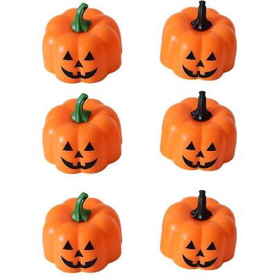 FATRD Lot De 6 Lampes Bougies Citrouille Pour Décorations D'Halloween - Publicité FATRD Lot De 6 Lampes Bougies Citrouille Pour Décorations D'Halloween - Publicité