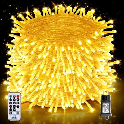 BALTERLEY Guirlande Lumineuse Exterieure, 40m 400leds Guirlande Lumineuse Noel Intérieur Et Extérieur Étanche Ip44, 8 Modes Avec Télécommande Pour Noël, Chambre, Décoration Sapin De Noel - Publicité BALTERLEY Guirlande Lumineuse Exterieure, 40m 400leds Guirlande Lumineuse Noel Intérieur Et Extérieur Étanche Ip44, 8 Modes Avec Télécommande Pour Noël, Chambre, Décoration Sapin De Noel - Publicité