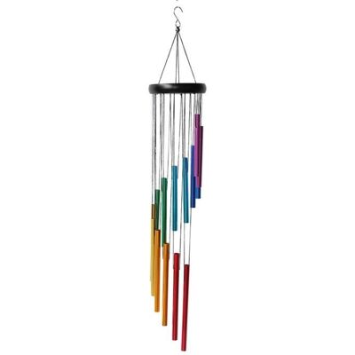 BARBAYDOS Carillon À Vent - Décoration Jardin - 14 Tubes Aluminium - Couleur Arc-en-ciel - 72 Cm - Son Apaisant - Publicité BARBAYDOS Carillon À Vent - Décoration Jardin - 14 Tubes Aluminium - Couleur Arc-en-ciel - 72 Cm - Son Apaisant - Publicité
