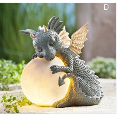 BRINSEA Décoration De Statue De Résine Faite À La Main De Statue De Jardin De Dragon De Méditation - Publicité BRINSEA Décoration De Statue De Résine Faite À La Main De Statue De Jardin De Dragon De Méditation - Publicité