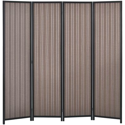DESIGN IN Paravent En Bois Séparateur De Pièce Closion De Séparation Pliable 4 Panneaux 180 X 180 Cm Marron - Publicité DESIGN IN Paravent En Bois Séparateur De Pièce Closion De Séparation Pliable 4 Panneaux 180 X 180 Cm Marron - Publicité
