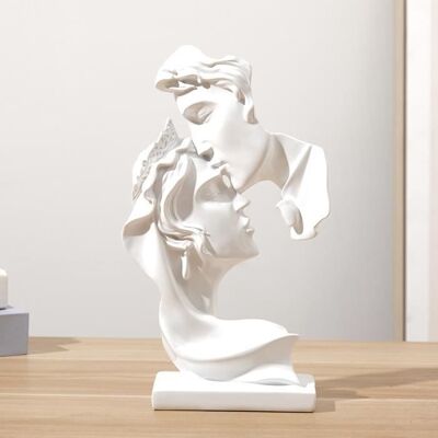 Cellfast Statue De Couple Créative En Forme De Baiser - Statue Résine Baisers Amant Sculpture Bureau Art Moderne Figure Décoration,d - Publicité Cellfast Statue De Couple Créative En Forme De Baiser - Statue Résine Baisers Amant Sculpture Bureau Art Moderne Figure Décoration,d - Publicité