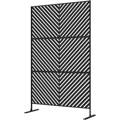 OEM Paravent, Cloison De Jardin, Formes Géométriques, Métal, 122 X 45 X 198 Cm, Noir - Publicité OEM Paravent, Cloison De Jardin, Formes Géométriques, Métal, 122 X 45 X 198 Cm, Noir - Publicité