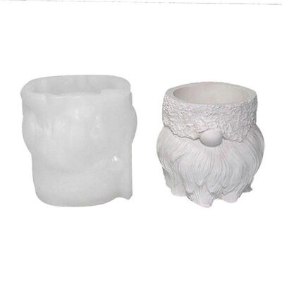 RDTD Moule À Bougie De Noël Père Noël En Silicone Et Résine Pour Pot De Bougie. Publicité RDTD Moule À Bougie De Noël Père Noël En Silicone Et Résine Pour Pot De Bougie. Publicité