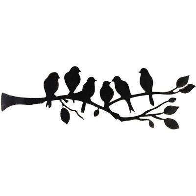 PELTOR Tenture Murale En Métal Oiseau Décoration Murale Feuilles Et Oiseaux Sculpture En Métal Silhouette D'Oiseau Tenture Murale - Publicité PELTOR Tenture Murale En Métal Oiseau Décoration Murale Feuilles Et Oiseaux Sculpture En Métal Silhouette D'Oiseau Tenture Murale - Publicité