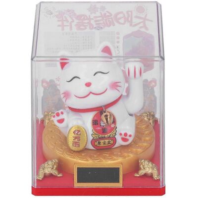 FLAMMKRAFT Chat Porte-bonheur À Énergie Solaire, Symbole De Chance Feng Shui, Agitant La Patte Pour La Maison. Publicité FLAMMKRAFT Chat Porte-bonheur À Énergie Solaire, Symbole De Chance Feng Shui, Agitant La Patte Pour La Maison. Publicité