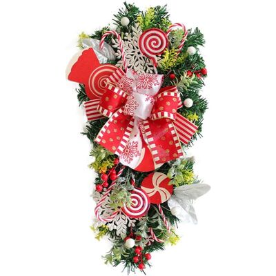 STAKMANN Aiperq Christmas Upside Down Tree Christmas Door Hanging Christmas Candy Upside Down Tree Wall Decoration - Publicité STAKMANN Aiperq Christmas Upside Down Tree Christmas Door Hanging Christmas Candy Upside Down Tree Wall Decoration - Publicité