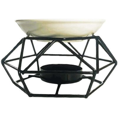 ALLAUVE Bougeoir Décoratif Pour Bougie Chauffe-plat, Diffuseur D'Arômes, Cadeau Pour Une Amie - Publicité ALLAUVE Bougeoir Décoratif Pour Bougie Chauffe-plat, Diffuseur D'Arômes, Cadeau Pour Une Amie - Publicité