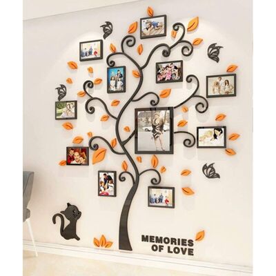 Melissa Stickers Muraux Arbre Cadre De Photo 3d Diy Mural Autocollants Arts Décoration De La Maison Pour Chambre, Salon, Garderie, Salle, Garderie, Cadeau (noir,xl) - Publicité Melissa Stickers Muraux Arbre Cadre De Photo 3d Diy Mural Autocollants Arts Décoration De La Maison Pour Chambre, Salon, Garderie, Salle, Garderie, Cadeau (noir,xl) - Publicité
