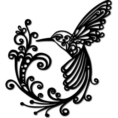 Vision Décoration Murale En Métal Représentant Un Colibri Noir, Plaque Murale En Fer À Suspendre, Sculpture Ornementale En Métal Pour Balcon, Jardin, Salon, Maison - Publicité Vision Décoration Murale En Métal Représentant Un Colibri Noir, Plaque Murale En Fer À Suspendre, Sculpture Ornementale En Métal Pour Balcon, Jardin, Salon, Maison - Publicité