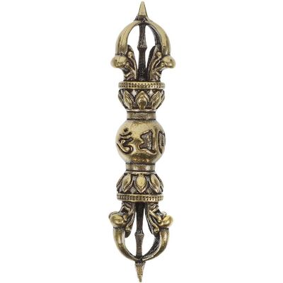 LISATR Ornement Miniature De Pilon Vajra, Petite Statuette De Pilon Vajra En Laiton, Ornement De Bureau-5.50x1.50x1.50cm - Publicité LISATR Ornement Miniature De Pilon Vajra, Petite Statuette De Pilon Vajra En Laiton, Ornement De Bureau-5.50x1.50x1.50cm - Publicité