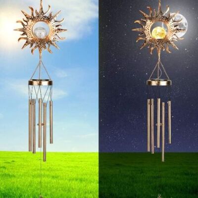 ABYSSE Carillon A Vent Exterieur 5 Tube Carillon A Vent Carillon À Vent Sun Pour Jardin Extérieur Décoration Intérieure Pour Ornement De Chambre D'Enfants Fenêtre Cour Arrière Cadeaux Commémoratifs - Publicité ABYSSE Carillon A Vent Exterieur 5 Tube Carillon A Vent Carillon À Vent Sun Pour Jardin Extérieur Décoration Intérieure Pour Ornement De Chambre D'Enfants Fenêtre Cour Arrière Cadeaux Commémoratifs - Publicité
