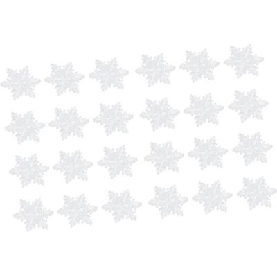 MCKENSA Lot De 24 Flocons De Neige Décoratifs De 5,5 Cm À Suspendre Pour Décorer Votre Sapin De Noël, Votre Maison Ou Votre Maison. Publicité MCKENSA Lot De 24 Flocons De Neige Décoratifs De 5,5 Cm À Suspendre Pour Décorer Votre Sapin De Noël, Votre Maison Ou Votre Maison. Publicité