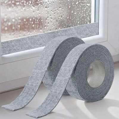 OEM Bandes Adhésives Absorbantes Pour Vitres, Bandes Anti-condensation, 400 X 3 Cm, Ruban Adhésif En Feutre De Coton Pour Fenêtres (lot De 2,gris) - Publicité OEM Bandes Adhésives Absorbantes Pour Vitres, Bandes Anti-condensation, 400 X 3 Cm, Ruban Adhésif En Feutre De Coton Pour Fenêtres (lot De 2,gris) - Publicité