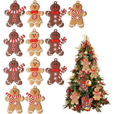 OEM Lot De 12 Maison Pain D'Épice Noël, Décorations Sapin, Figurines De Bonhomme, Pendentif À Suspendre - Publicité OEM Lot De 12 Maison Pain D'Épice Noël, Décorations Sapin, Figurines De Bonhomme, Pendentif À Suspendre - Publicité