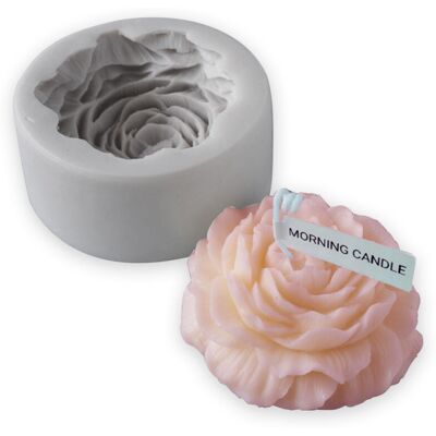 FANGMEDIA Moule En Plâtre En Silicone Pour Bougie Parfumée En Forme De Grande Pivoine - Publicité FANGMEDIA Moule En Plâtre En Silicone Pour Bougie Parfumée En Forme De Grande Pivoine - Publicité