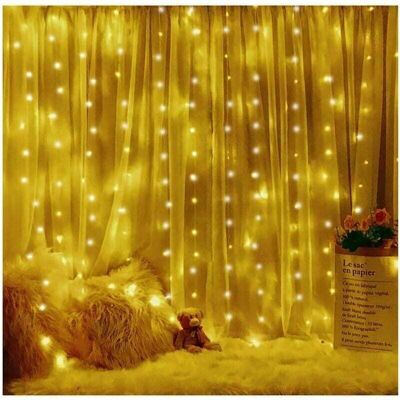 OEM Rideau Lumineux, 3m3m Guirlande Lumineuse Led, 8 Modes D'eclairage Blanc Chaud, Decoration De Fenêtre, Noël, Mariage, Anniversaire, Maison, Patio,rideau Lumineux Led-crezuo - Publicité OEM Rideau Lumineux, 3m3m Guirlande Lumineuse Led, 8 Modes D'eclairage Blanc Chaud, Decoration De Fenêtre, Noël, Mariage, Anniversaire, Maison, Patio,rideau Lumineux Led-crezuo - Publicité