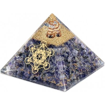 Phoenix Pyramide Orgonite En Agate Bleue Avec Cube De Métatron - Publicité Phoenix Pyramide Orgonite En Agate Bleue Avec Cube De Métatron - Publicité