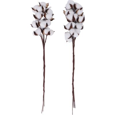 OEM 20 Branches De Coton, Fleurs De Coton Artificielles, Vase De Style Rustique Pour La Décoration Intérieure. Publicité OEM 20 Branches De Coton, Fleurs De Coton Artificielles, Vase De Style Rustique Pour La Décoration Intérieure. Publicité