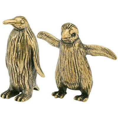 LISATR Lot De 2 Petits Pingouins Décoratifs En Métal, Mini Figurines De Pingouins En Laiton-2.60x2.30x1.30cm-golden - Publicité LISATR Lot De 2 Petits Pingouins Décoratifs En Métal, Mini Figurines De Pingouins En Laiton-2.60x2.30x1.30cm-golden - Publicité