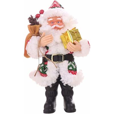 Melissa Figurines Du Père Noël, Figurine Du Père Noël Debout De 20,3 Cm, Décoration D'Ornement De Noël, Figurines De Poupée À Collectionner, Ornement De Statue Pour Centre De Table De Cuisine À Domicile - Publicité Melissa Figurines Du Père Noël, Figurine Du Père Noël Debout De 20,3 Cm, Décoration D'Ornement De Noël, Figurines De Poupée À Collectionner, Ornement De Statue Pour Centre De Table De Cuisine À Domicile - Publicité