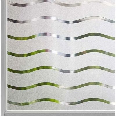 ABYSSE Film Pour Fenêtre Intimité Givré Auto-adhésif Fenêtre Autocollant Pas De Colle Statique Cling Film De Verre Opaque Protection Uv Motif Vague 45 X 200cm - Publicité ABYSSE Film Pour Fenêtre Intimité Givré Auto-adhésif Fenêtre Autocollant Pas De Colle Statique Cling Film De Verre Opaque Protection Uv Motif Vague 45 X 200cm - Publicité
