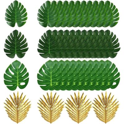 BRINSEA 40 Pièces Feuilles De Palmier Artificielles Plantes Artificielles Feuilles De Monstera Tropical Décoration De Feuille De Palmier Décoration De Fête Tropicale Jungle Fournitures Décoration De Table À T - Publicité BRINSEA 40 Pièces Feuilles De Palmier Artificielles Plantes Artificielles Feuilles De Monstera Tropical Décoration De Feuille De Palmier Décoration De Fête Tropicale Jungle Fournitures Décoration De Table À T - Publicité