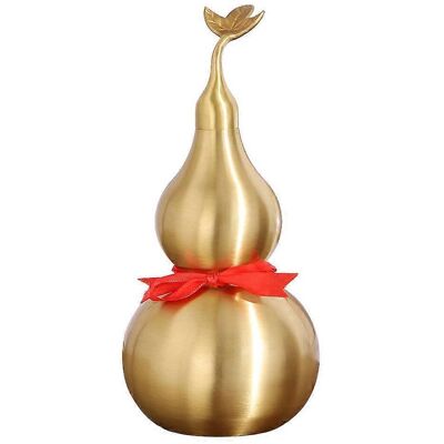 LISATR Petite Calebasse Décorative, Modèle Réduit, Décoration De Bureau En Laiton, Calebasse Artisanale-14.50x4.50x4.50cm-golden - Publicité LISATR Petite Calebasse Décorative, Modèle Réduit, Décoration De Bureau En Laiton, Calebasse Artisanale-14.50x4.50x4.50cm-golden - Publicité
