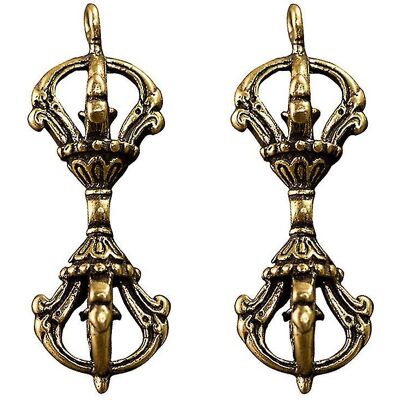 YUDO Lot De 2 Petits Pilons Vajra Décoratifs - Publicité YUDO Lot De 2 Petits Pilons Vajra Décoratifs - Publicité