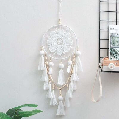 MOXIE Attrape Rêves, Réseau De Capture De Rêve À La Main,histoires En Mythologie Amérindienne Pour Mur Décoration À Suspendre Craft Cadeau (blanc) - Publicité MOXIE Attrape Rêves, Réseau De Capture De Rêve À La Main,histoires En Mythologie Amérindienne Pour Mur Décoration À Suspendre Craft Cadeau (blanc) - Publicité