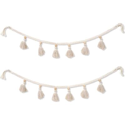 FOGSHIELD Glands Guirlande Bannière 2 Pièce Tapisseries Murales Macramé Guirlandes De Pompons Macramé Tissé Tenture Décoration Murale Pour Maison Pour Appartement Chambre Salon Galerie - Publicité FOGSHIELD Glands Guirlande Bannière 2 Pièce Tapisseries Murales Macramé Guirlandes De Pompons Macramé Tissé Tenture Décoration Murale Pour Maison Pour Appartement Chambre Salon Galerie - Publicité