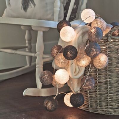ENLENK Guirlande Lumineuse De Noël 3m 20 Lumières Led – Alimentation Usb – Boules De Coton Décoratives Pour Chambre Enfant Et Mariage - Publicité ENLENK Guirlande Lumineuse De Noël 3m 20 Lumières Led – Alimentation Usb – Boules De Coton Décoratives Pour Chambre Enfant Et Mariage - Publicité