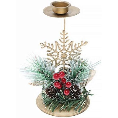FATRD Bougeoir De Noël, Centre De Table, Porte-bougie, Porte-bougie De Fête-15x8x8cm - Publicité FATRD Bougeoir De Noël, Centre De Table, Porte-bougie, Porte-bougie De Fête-15x8x8cm - Publicité