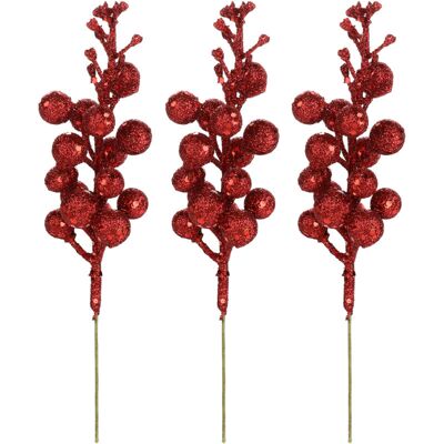 PELTOR Jeffergarden Décorations De Sapin De Noël, Couronnes De Fruits, Décorations De Vigne, Accessoires, 15 Pièces, Paillettes Dorées, Baies De Cerises Artificielles À Sequins, 3 Rouges - Publicité PELTOR Jeffergarden Décorations De Sapin De Noël, Couronnes De Fruits, Décorations De Vigne, Accessoires, 15 Pièces, Paillettes Dorées, Baies De Cerises Artificielles À Sequins, 3 Rouges - Publicité