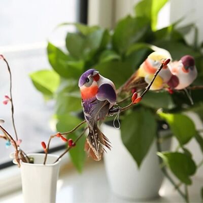 Cellfast 12 Pcs Mignon Artificiel Oiseau Décor Simulation Bricolage Ornement Pour Maison Jardin - Spr - Publicité Cellfast 12 Pcs Mignon Artificiel Oiseau Décor Simulation Bricolage Ornement Pour Maison Jardin - Spr - Publicité