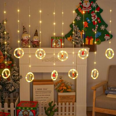 Melissa Guirlande Lumineuse Fenêtre Noël,decoration Noel Interieur,rideau Lumineux Noel,suspension Noel,guirlande Led Décoration De Fenêtre,120 Leds Rideau Lumière 8 Modes D'Éclairage À Distance,charge Usb - Publicité Melissa Guirlande Lumineuse Fenêtre Noël,decoration Noel Interieur,rideau Lumineux Noel,suspension Noel,guirlande Led Décoration De Fenêtre,120 Leds Rideau Lumière 8 Modes D'Éclairage À Distance,charge Usb - Publicité