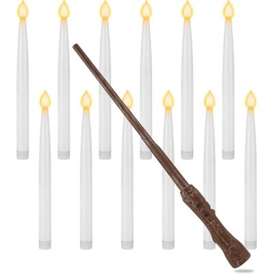 OEM 12 Bougies À Led Flottantes Magiques À Suspendre Avec Baguette, Led Bougies Sans Flamme Bougies À Piles Pour Maison, Église, Fête, Christmas, Décoration De Noël-dou - Publicité OEM 12 Bougies À Led Flottantes Magiques À Suspendre Avec Baguette, Led Bougies Sans Flamme Bougies À Piles Pour Maison, Église, Fête, Christmas, Décoration De Noël-dou - Publicité