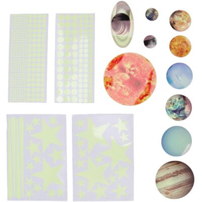 PELTOR Jeffergarden Autocollants Muraux Planètes Scintillantes, 14 Pièces, Autocollants Du Système Solaire, Étoile Scintillante Dans La Nuit, Pour Chambre D'Enfant, Mini Chambre D'Enfant - Publicité PELTOR Jeffergarden Autocollants Muraux Planètes Scintillantes, 14 Pièces, Autocollants Du Système Solaire, Étoile Scintillante Dans La Nuit, Pour Chambre D'Enfant, Mini Chambre D'Enfant - Publicité
