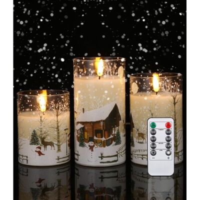 OEM 3pcs Bougie Led Flamme Vacillante, Bougie Led Telecommande, Fausse Bougie Mit Minuterie, Bougie Electrique, Décoration Noel, Bougie Noel,bougies Led Sans Flamme Pour Anniversaire, Mariage, Table -crez - Publicité OEM 3pcs Bougie Led Flamme Vacillante, Bougie Led Telecommande, Fausse Bougie Mit Minuterie, Bougie Electrique, Décoration Noel, Bougie Noel,bougies Led Sans Flamme Pour Anniversaire, Mariage, Table -crez - Publicité