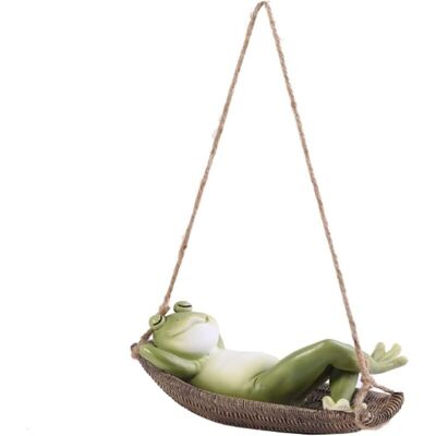 MOXIE Ornements De Sculpture, Décor À La Maison, Pendentif De Grenouille De Balançoire De Jardin Animal Mignon Moderne Minimaliste Ornements De Cour Extérieure Artisanat En Résine (color : Green) - Publicité MOXIE Ornements De Sculpture, Décor À La Maison, Pendentif De Grenouille De Balançoire De Jardin Animal Mignon Moderne Minimaliste Ornements De Cour Extérieure Artisanat En Résine (color : Green) - Publicité