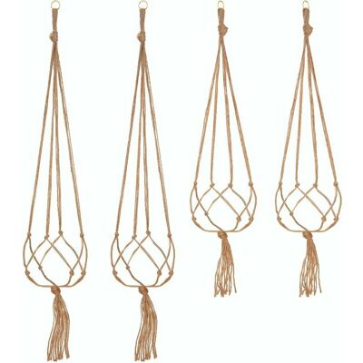 OEM Lot De 4 Suspension Corde Plante Macramé Porte Pot Suspendu Plante Cintre Intérieur Extérieur Décoration Du Jardin Avec - 2 Pièces 105 Cm Et 2 Pièces 90 Cm, 4 Pieds - Publicité OEM Lot De 4 Suspension Corde Plante Macramé Porte Pot Suspendu Plante Cintre Intérieur Extérieur Décoration Du Jardin Avec - 2 Pièces 105 Cm Et 2 Pièces 90 Cm, 4 Pieds - Publicité