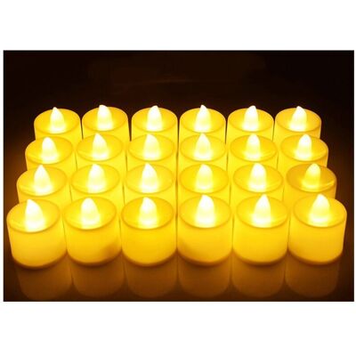 ABCRITAL Bougies À Led Lot De 24 Bougies,bougies Chauffe-plat Lumineuses Et Scintillantes, Bougie Électrique Chauffe-plat Décorative Pour Noël, Mariage, Maison, Pâques, Fête, Intérieur - Publicité ABCRITAL Bougies À Led Lot De 24 Bougies,bougies Chauffe-plat Lumineuses Et Scintillantes, Bougie Électrique Chauffe-plat Décorative Pour Noël, Mariage, Maison, Pâques, Fête, Intérieur - Publicité