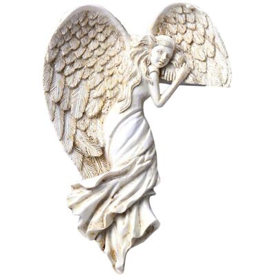MIXHOME Sculpture D'Aile D'Ange Pour Cadre De Porte « L'Ange Gardien » – Sculpture Murale En Résine, Objet De Décoration Intérieure - Publicité MIXHOME Sculpture D'Aile D'Ange Pour Cadre De Porte « L'Ange Gardien » – Sculpture Murale En Résine, Objet De Décoration Intérieure - Publicité