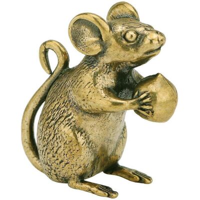 LISATR Adorable Figurine De Souris En Laiton, Style Rétro, Pour Bureau. Décoration Délicate.-1.5x1.4x3.2cm-golden - Publicité LISATR Adorable Figurine De Souris En Laiton, Style Rétro, Pour Bureau. Décoration Délicate.-1.5x1.4x3.2cm-golden - Publicité
