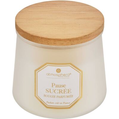 Bougie Parfumée "elisa" 200 G Pot Verre Atmosphera. - - - Publicité Bougie Parfumée "elisa" 200 G Pot Verre Atmosphera. - - - Publicité